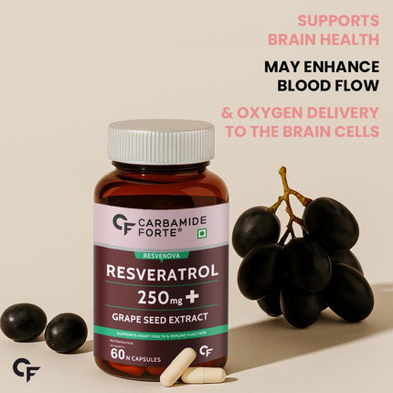 Carbamide Forte Resveratrol 250mg - 60 Veg Capsules