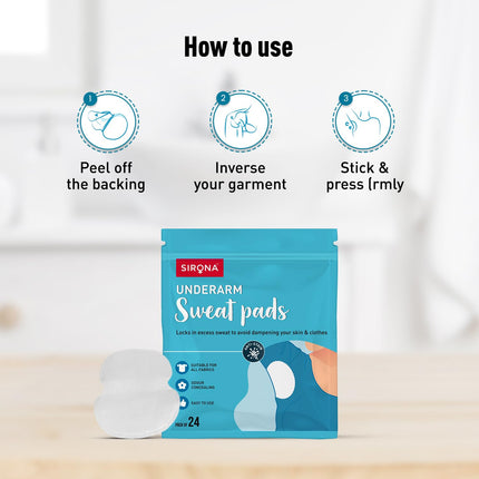 Sirona Disposable Underarm Sweat 24 Pads