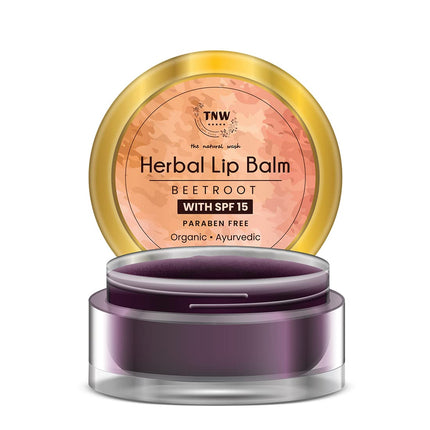 TNW-THE NATURAL WASH Herbal Beetroot Lip Balm with Cocoa Butter, Shea Butter & Essential Oils-5gm
