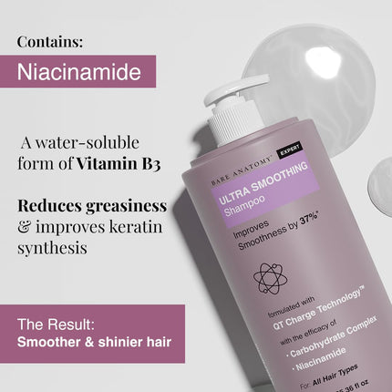Bare Anatomy Ultra Smoothing Shampoo For Dry And Frizzy Hair-750ml