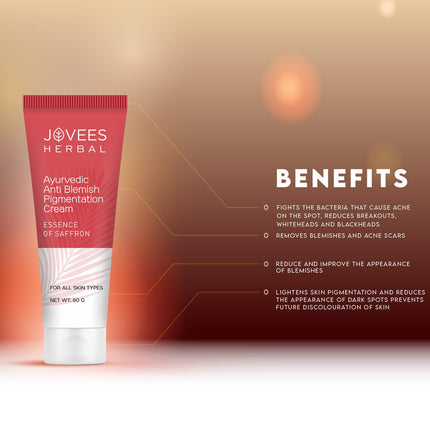 Jovees Herbal Anti-Blemish Pigmentation Cream with Saffron-60g