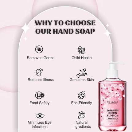 THE LOVE CO Japanese Cherry Blossom Hand Soap-250ml