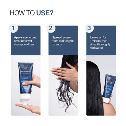 Bare Anatomy Anti-Hair Fall Conditioner with Redensyl, Rosemary & Peptides For All Hair Types | 175gm