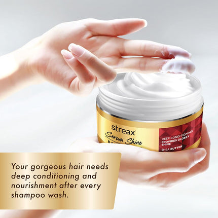 Streax Serum Shine Hair Mask for Frizzy Hair-200gm