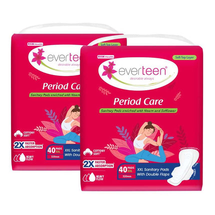 Everteen XXL Sanitary Napkin Pads with Cottony-Soft XX-Large, 320mm