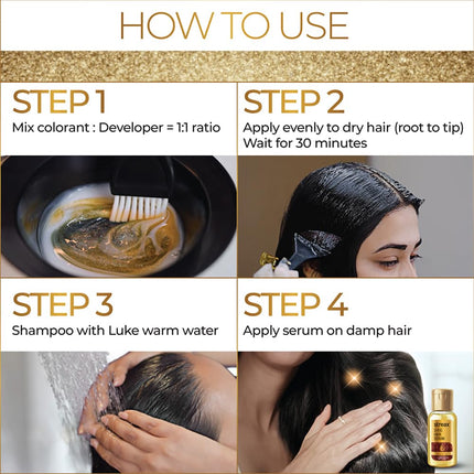 Streax Gel Hair Colour for Women & Men Dark Brown 3, 150ml