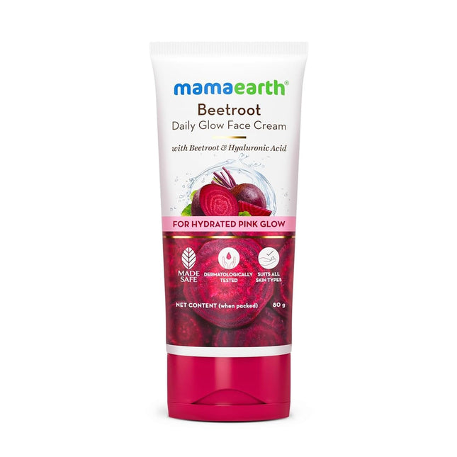 Mamaearth Beetroot Daily Glow Face Cream With Beetroot & Hyaluronic Acid - 80 g