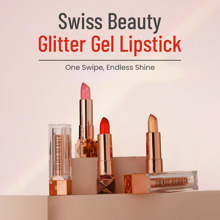 Swiss Beauty Glitter Color Change Gel Lipstick -3.6gm