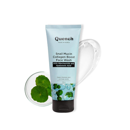 QUENCH BOTANICS Quench Snail Mucin Collagen Boost Face Wash 100ml