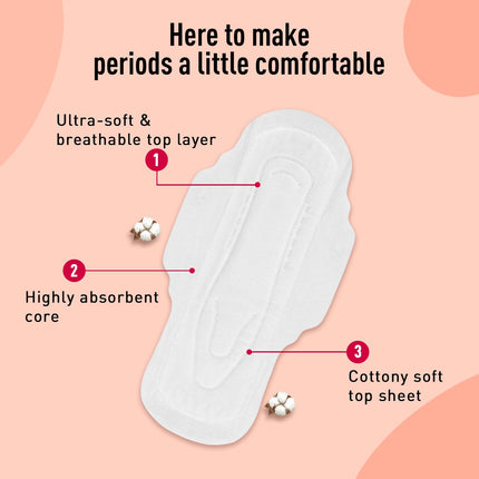 Sirona Max Sanitary Pads for Women | XL Plus (Pack of 30 Pads)