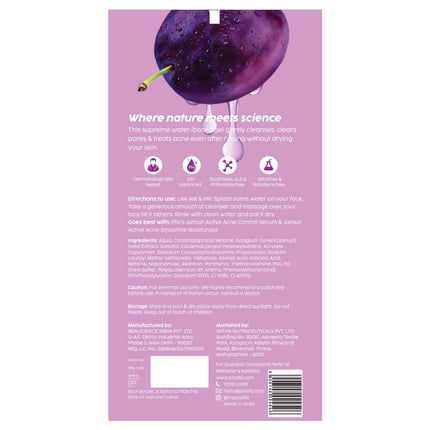 The Plant Fix Plix 0.5% w/w Salicylic Acid Jamun Face Wash Cleanser Gel