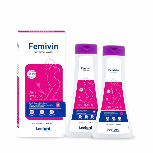 Femivin Intimate Wash for Women 100ml (Pack of 2)