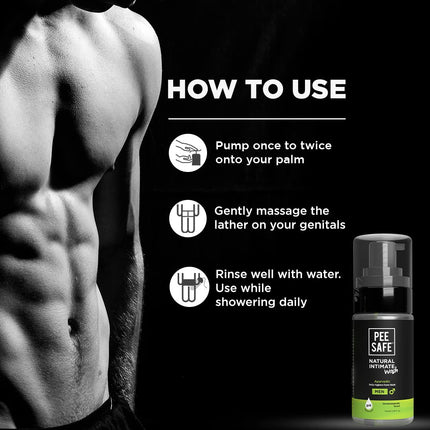 Pee Safe Natural Intimate Wash For Men 100ml Pack of 2