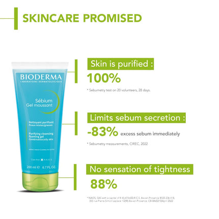 Bioderma Sebium Gel Cleansing Foaming Gel-100ml