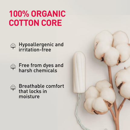 Sirona FDA Approved Natural Biodegradable Tampons - 20 Piece