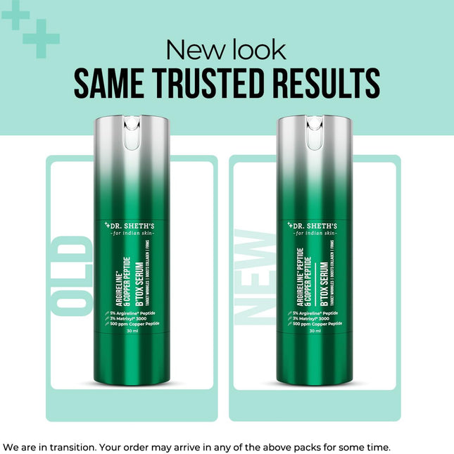 Dr. Sheth's Argireline Peptide & Copper Peptide B'tox Serum - 30 ml