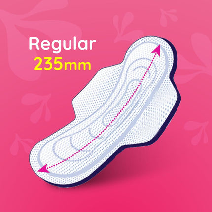 Bella Classic Regular Drai Sanitary Pads Pack of 6 | 8 Pcs Each