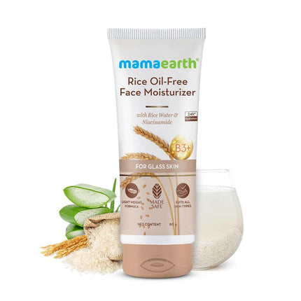 Mamaearth Rice Oil-Free Face Moisturizer for Oily Skin -80g