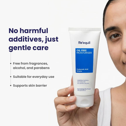 Re'equil Oil Free Moisturizer Cream With Hyaluronic Acid & Betaine-100gm