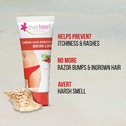 Everteen Silky Hair Removal Cream for Women 50g, Pack of 1