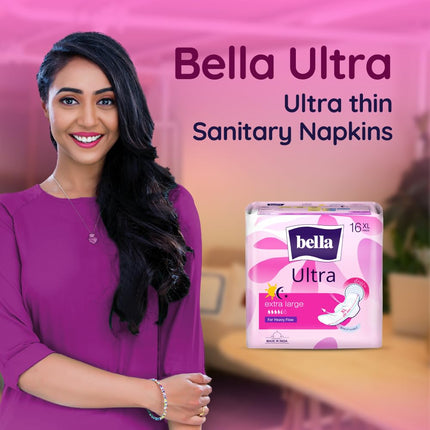Bella Ultra Drai Pads Women|Sanitary Napkins Size Xl 16 Pcs Pack Of 1