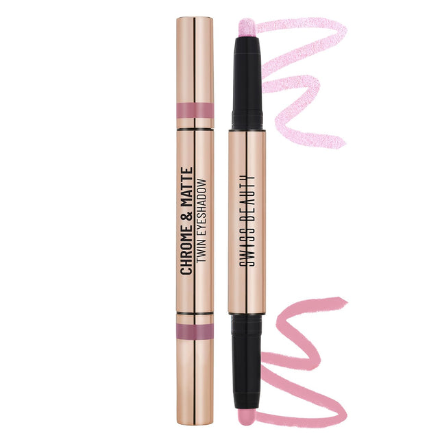 Swiss Beauty Chrome & Matte Twin Eyeshadow Stick -2g
