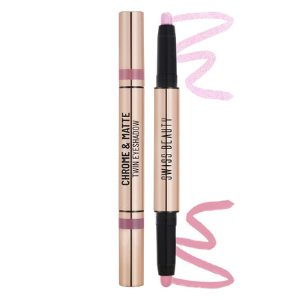 Swiss Beauty Glow Up Strobe CreamSwiss Beauty Chrome & Matte Twin Eyeshadow Stick Autumm Break, 2g