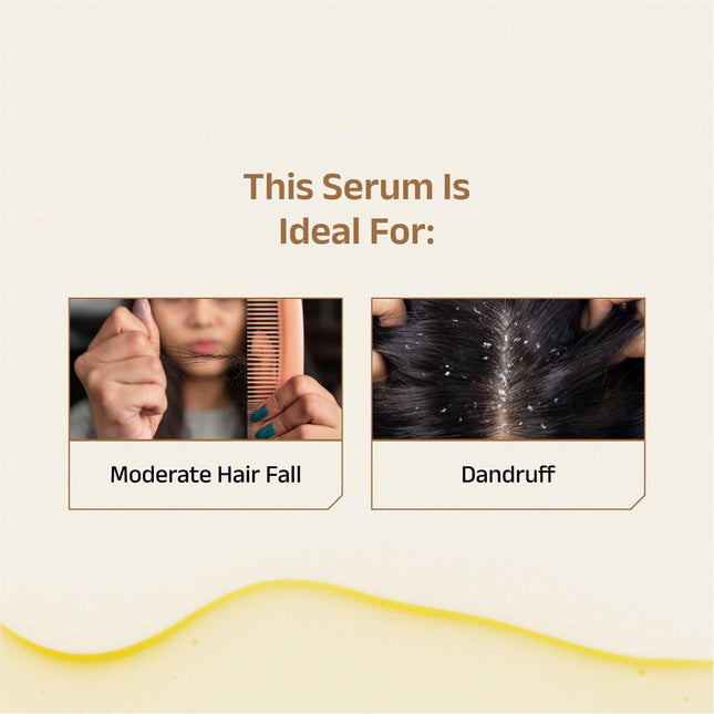 Vedix Ayurvedic Hair Serum, Nuyantra Pro Hair Growth Serum Dandruff Care For Women & Men With Neem, Tulasi & Cedar | 40 gms