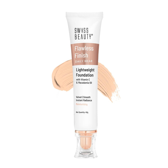 Swiss Beauty Flawless Finish Foundation-Beige, 40gm