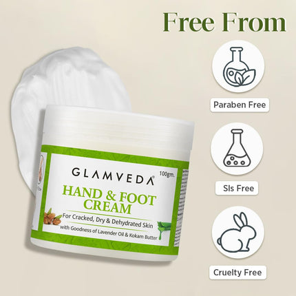 Glamveda Hand & Foot Cream-100gm