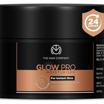 The Man Company Glow Pro Non-Sticky Daily Moisturizer for Face-50gm
