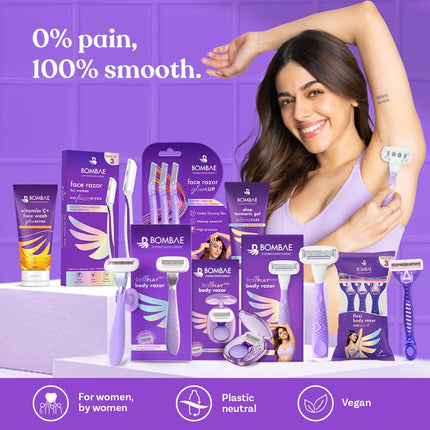 Bombae Rollplay Glow Body Razor with roller