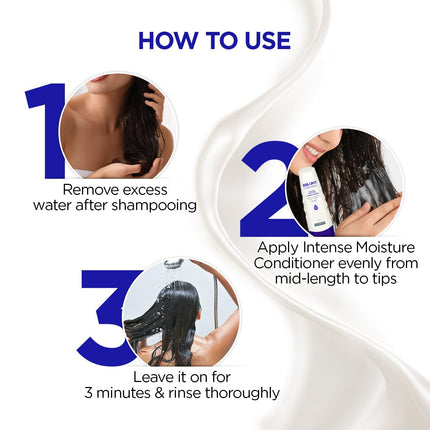 BBLUNT Intense Moisture Conditioner With Vitamin E & Jojoba For Dry & Frizzy Hair - 250 Grams