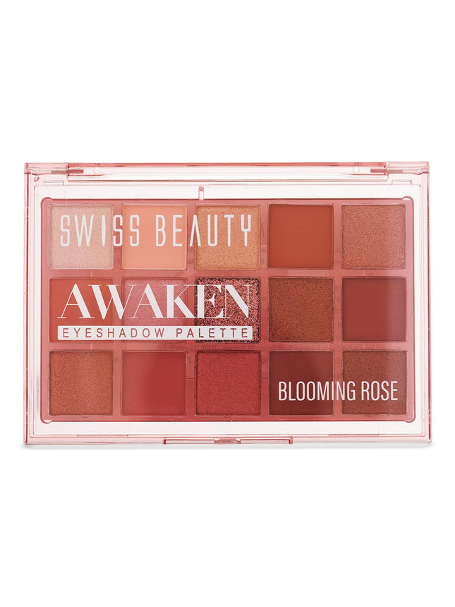 Swiss Beauty Awaken Eyeshadow Palette | Matte + Shimmer Finish-11g