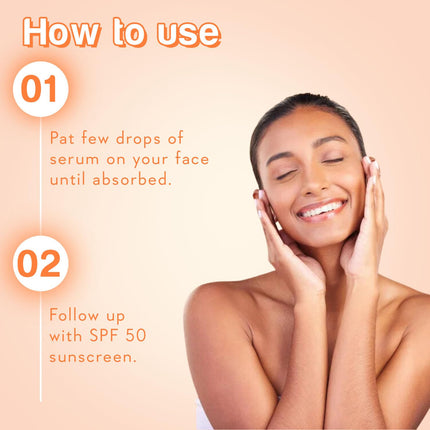 WishCare Super Serum Vitamin C,4% Niacinamide,1% Kojic Acid,0.5% Ferulic Acid,Licorice & 4-N-BR-30ml