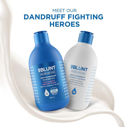 BBLUNT Anti-Dandruff Combo For a Clear & Healthy Scalp (300 ml + 250 g)