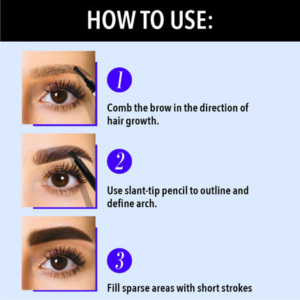 Blue Heaven Brow Perfect Eyebrow Enhancer Pencil & Styler, Ash Grey, 0.30 g