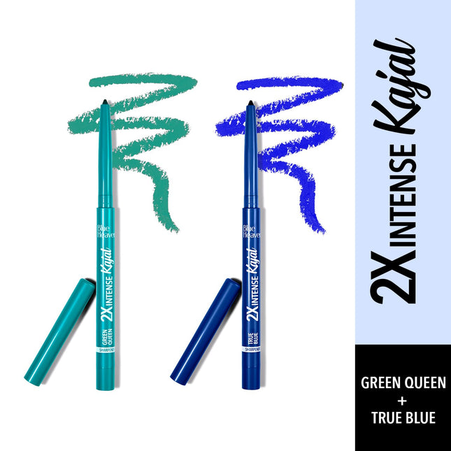 Blue Heaven 2X Intense Kajal combo Green Queen and True Blue Pack of 2 | 0.30g each