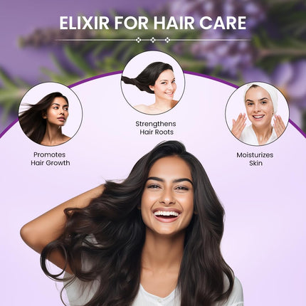 Sesa Ayurvedic Rosemary Hair Oil with Castor Oil & Sesame, Hibiscus- Dry Skin - 200ml