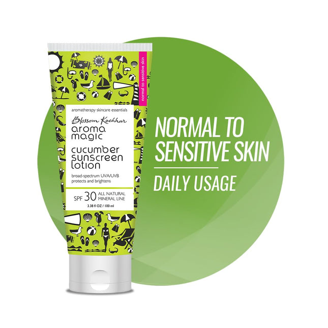 Aroma Magic Cucumber SPF 30 Sunscreen Lotion 50 ml | for Normal to Sensitive Skin