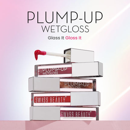 Swiss Beauty Plump-Up Wet Lightweight Lip Gloss With High Shine Glossy-2ml