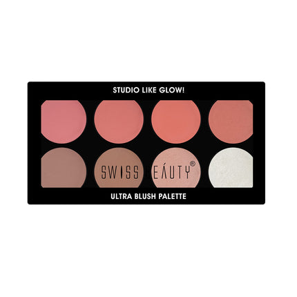 Swiss Beauty Ultra Blush Palette with highly blendable shades-16gm