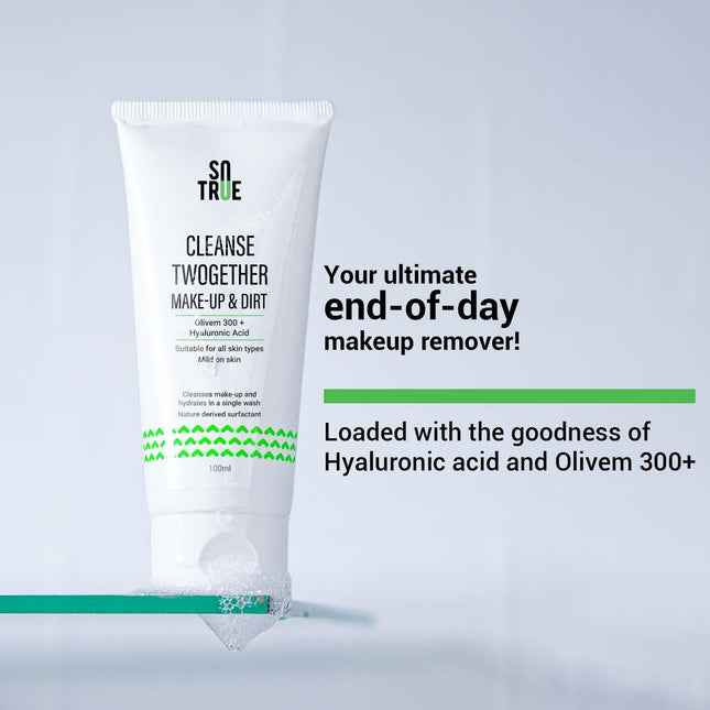 Sotrue Cleanse Twogether Hydrating Face Wash & Makeup Remover Men & Women,100ml