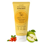 Auravedic Acne UV Sunscreen for Acne Prone Skin Pore Minimizing Sunscreen SPF 50 for Oily Skin-60ml