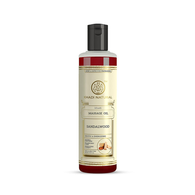 Khadi Natural Sandalwood Massage Oil -210ml