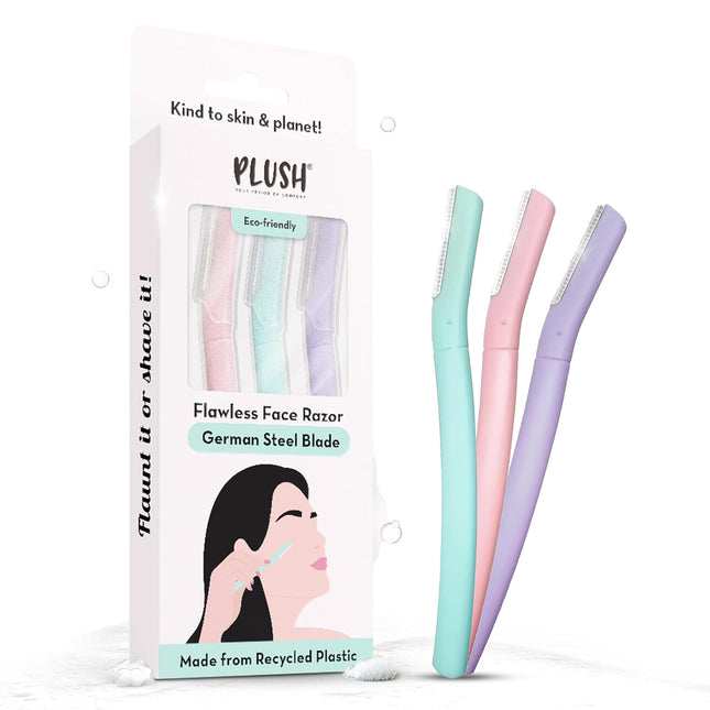 Plush Flawless Reusable Face Razor (Pack of 3)