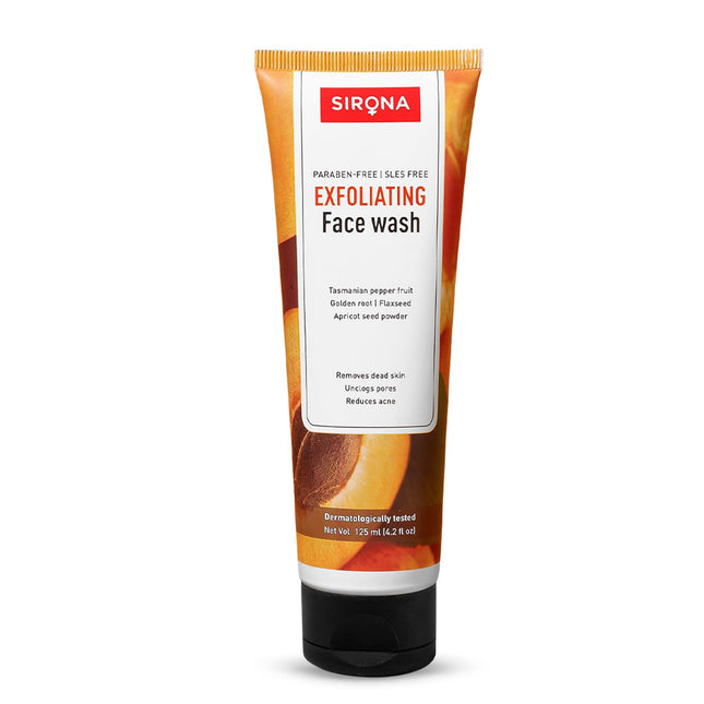 Sirona Exfoliating Face Wash for Men & Women 125 ML