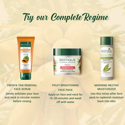 Biotique Papaya Tan Removal Face Scrub-for All Skin Types | 100g