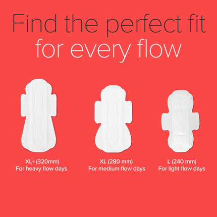 Nua Ultra Safe 30 Heavy Flow -XL Leakproof & Toxic Free Sanitary Pad (Pack of 30)