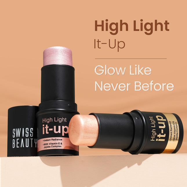 Swiss Beauty High Light It-Up Highlighter | With Vitamin E & Jojoba-8g
